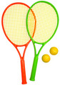Tennissæt m/ketsjere og bolde